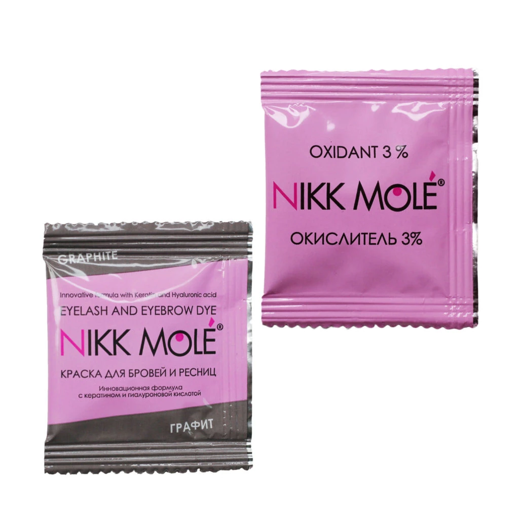 Graphite eyebrow dye (sachet + oxidant)