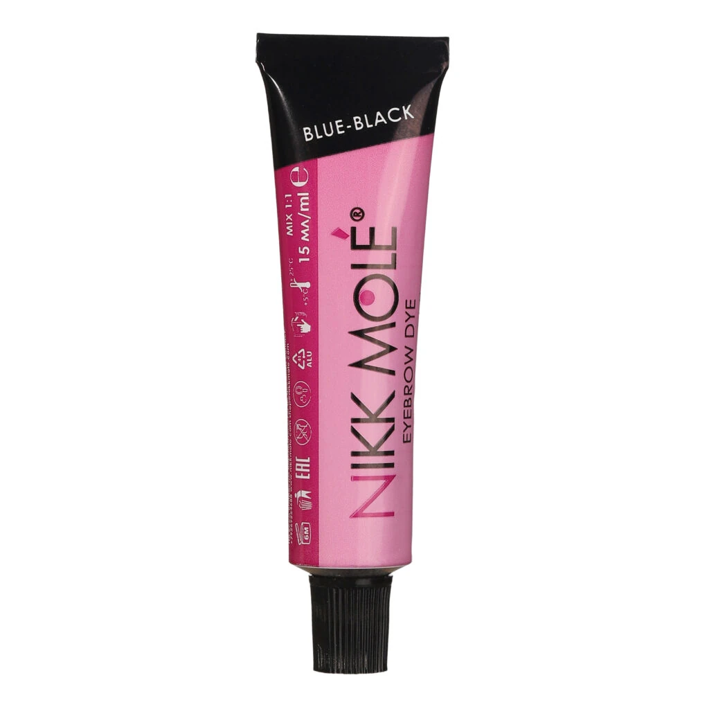 Eyebrow and eyelash dye Nikk Mole Black