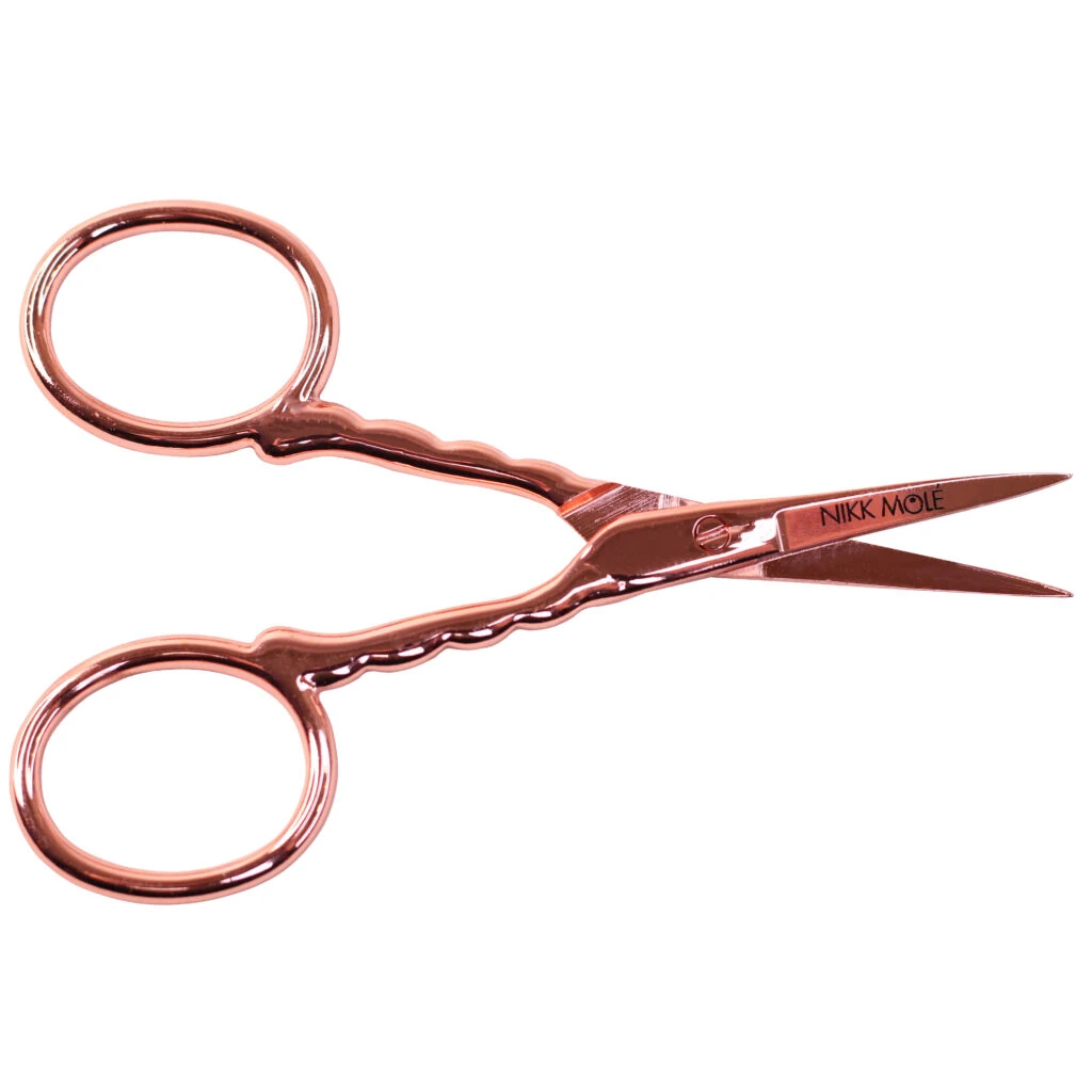 Eyebrow scissors rose gold Nikk Mole