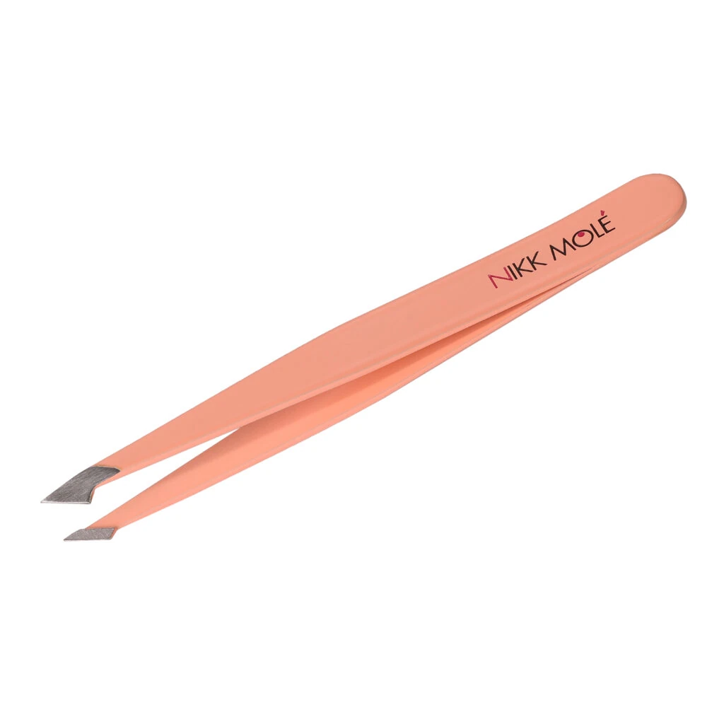 Tweezer beveled Nikk Mole Peach