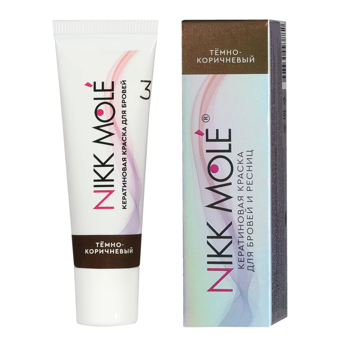 Eyebrow keratin dye Nikk Mole Dark Brown